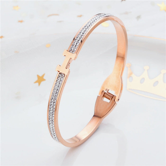 Wholesale rose gold stainless steel bracelet JDC-BT-Kucai003 Bracelet 酷彩 108H Wholesale Jewelry JoyasDeChina Joyas De China