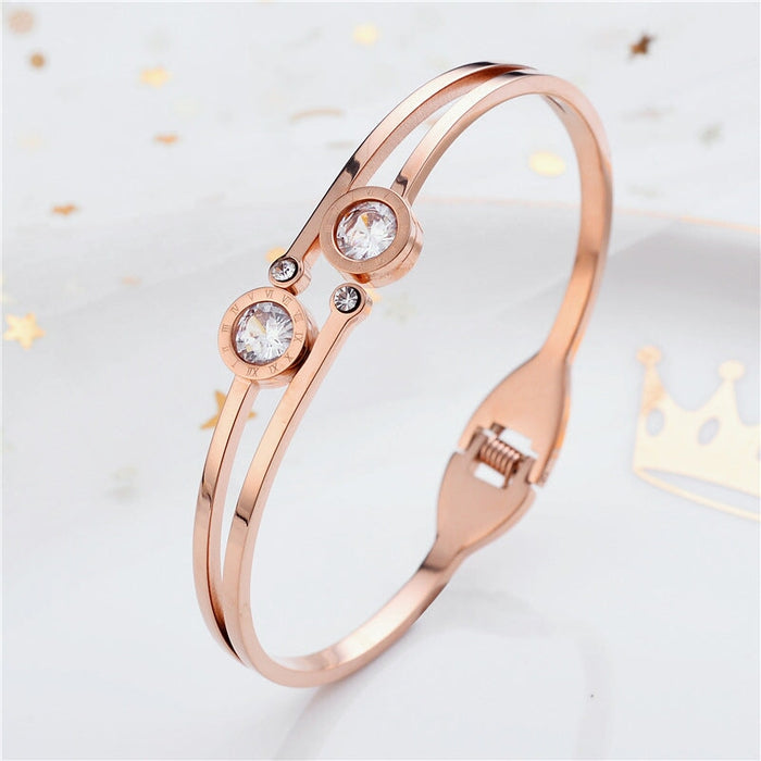 Wholesale rose gold stainless steel bracelet JDC-BT-Kucai003 Bracelet 酷彩 109 Wholesale Jewelry JoyasDeChina Joyas De China