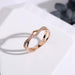 Wholesale rose gold stainless steel open ring rose JDC-RS-Aiqs001 Rings CADDCENG/卡帝臣实力 DC 6 Wholesale Jewelry JoyasDeChina Joyas De China