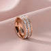 Wholesale rose gold stainless steel open ring rose JDC-RS-Aiqs001 Rings CADDCENG/卡帝臣实力 DG 6 Wholesale Jewelry JoyasDeChina Joyas De China