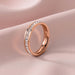 Wholesale rose gold stainless steel open ring rose JDC-RS-Aiqs001 Rings CADDCENG/卡帝臣实力 SG 6 Wholesale Jewelry JoyasDeChina Joyas De China