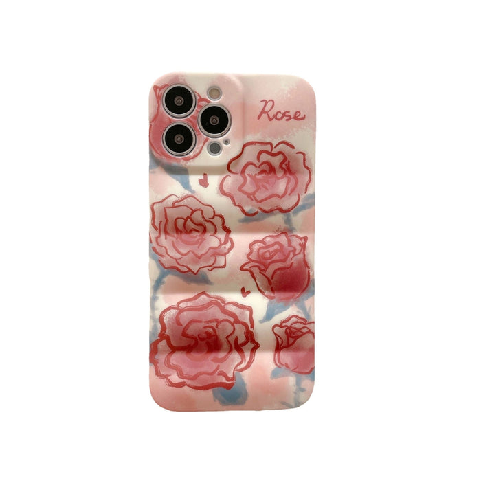 Wholesale Rose Silicone TPU Phone Case for iPhone JDC-PC-XYM006 phone case 小野马 Wholesale Jewelry JoyasDeChina Joyas De China