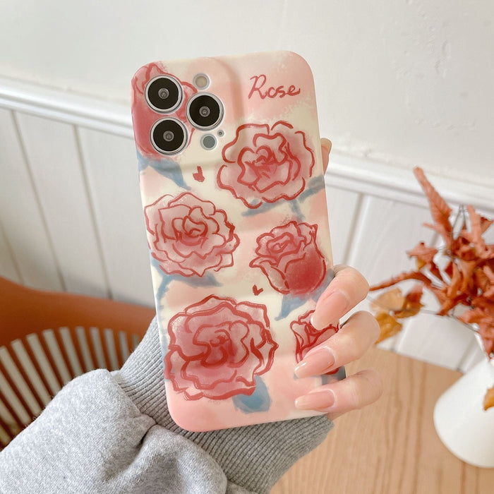 Wholesale Rose Silicone TPU Phone Case for iPhone JDC-PC-XYM006 phone case 小野马 rose 7p/8plus Wholesale Jewelry JoyasDeChina Joyas De China