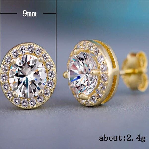 Wholesale Round Alloy Zircon Earrings JDC-ES-Beid001 Rings 贝迪 Wholesale Jewelry JoyasDeChina Joyas De China