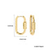 Wholesale Round Metal Gold Earrings JDC-ES-Ruol004 Earrings 若龙 2487 rectangle A2-1-2-7 Wholesale Jewelry JoyasDeChina Joyas De China