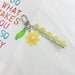 Wholesale Rubber Yellow Keychain （F）JDC-KC-Gongz006 Keychains 宫泽 Yellow-(foliage flower) Independent opp dress Wholesale Jewelry JoyasDeChina Joyas De China