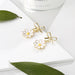 Wholesale S925 Silver Needle Flower Daisy Alloy Earrings JDC-ES-ZhanY022 Earrings 展言 Wholesale Jewelry JoyasDeChina Joyas De China