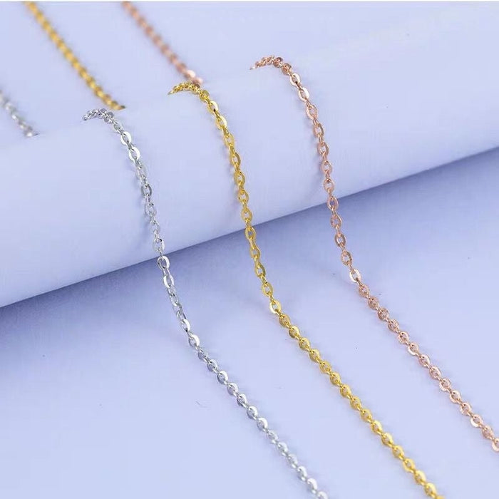 Wholesale s925 silver O-chain box chain clavicle necklace jewelry jewelry Necklaces JoyasDeChina S925 silver O-chain universal chain (rose gold) YS1071079-m Wholesale Jewelry JoyasDeChina Joyas De China