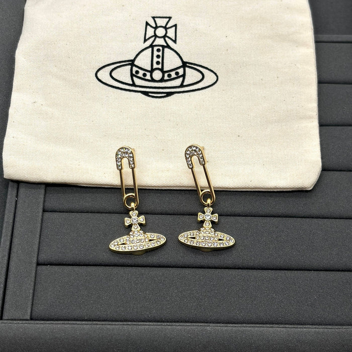 Wholesale Saturn Pearl Necklace Women's Style Pin Stereo Planet Neck Chain Wool Chain Clavicle Chain Necklaces JoyasDeChina Pin gold earrings Wholesale Jewelry JoyasDeChina Joyas De China