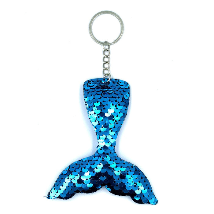 Wholesale Sequin Mermaid Tail Keychain JDC-KC-QiShi002 Keychains 奇释 blue2 / Wholesale Jewelry JoyasDeChina Joyas De China