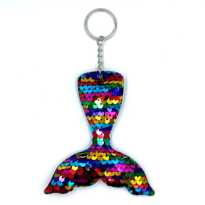 Wholesale Sequin Mermaid Tail Keychain JDC-KC-QiShi002 Keychains 奇释 color33 / Wholesale Jewelry JoyasDeChina Joyas De China