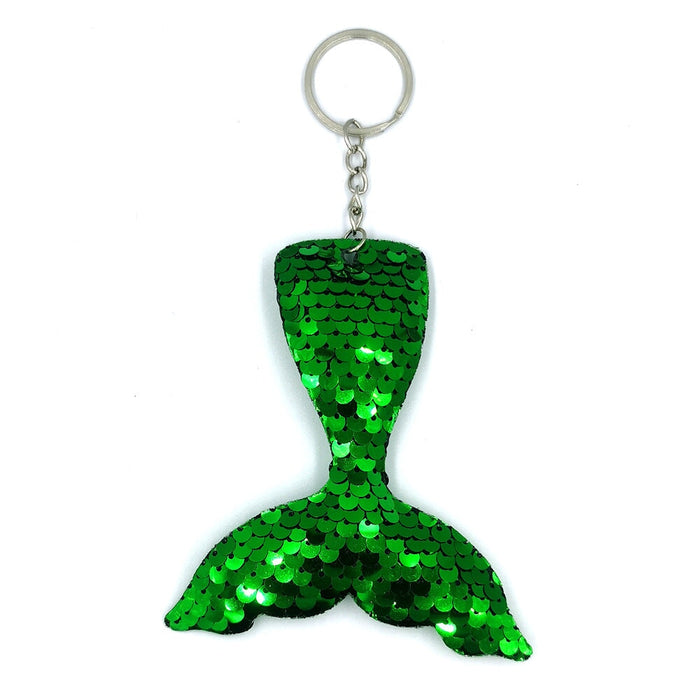 Wholesale Sequin Mermaid Tail Keychain JDC-KC-QiShi002 Keychains 奇释 green46 / Wholesale Jewelry JoyasDeChina Joyas De China