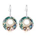 Wholesale shell round earrings JDC-ES-GSDB018 Earrings 丹比华比 1 Wholesale Jewelry JoyasDeChina Joyas De China