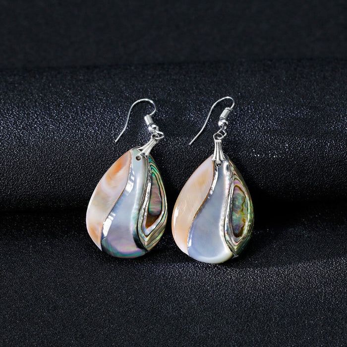 Wholesale shell water drop earrings JDC-ES-GSDB020 Earrings 丹比华比 Wholesale Jewelry JoyasDeChina Joyas De China