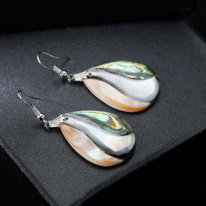 Wholesale shell water drop earrings JDC-ES-GSDB020 Earrings 丹比华比 Wholesale Jewelry JoyasDeChina Joyas De China