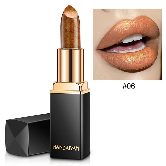 Wholesale shiny pearlescent discoloration warm lipstick JDC-MK-HDY005 lipstick 韩黛妍 Wholesale Jewelry JoyasDeChina Joyas De China