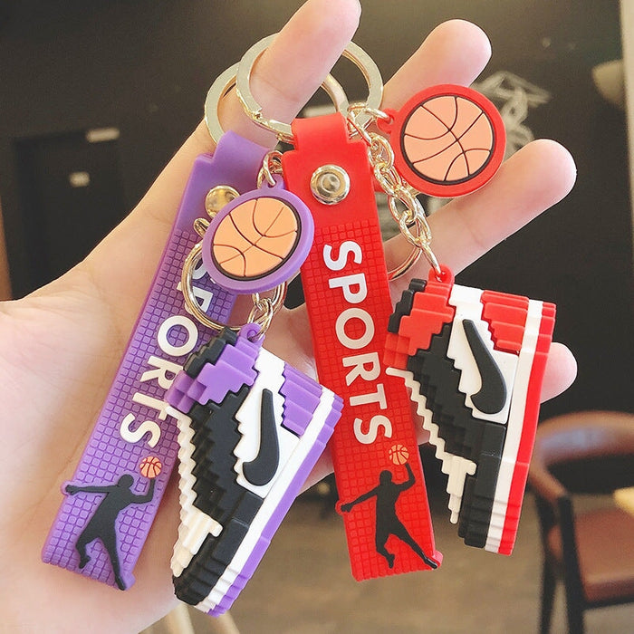 Wholesale Silicone Basketball Shoes Keychain JDC-KC-MeiZ001 Keychains 美庄 Wholesale Jewelry JoyasDeChina Joyas De China