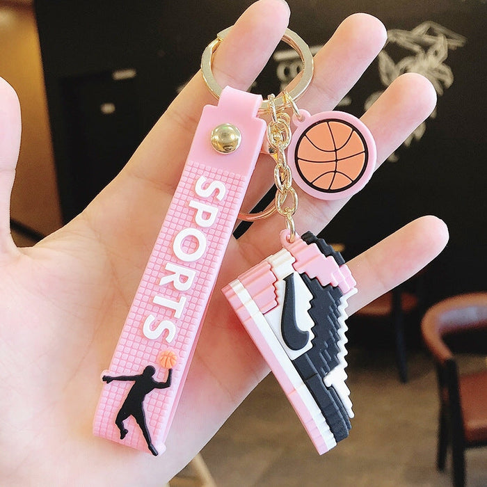 Wholesale Silicone Basketball Shoes Keychain JDC-KC-MeiZ001 Keychains 美庄 A-3168-1 Wholesale Jewelry JoyasDeChina Joyas De China