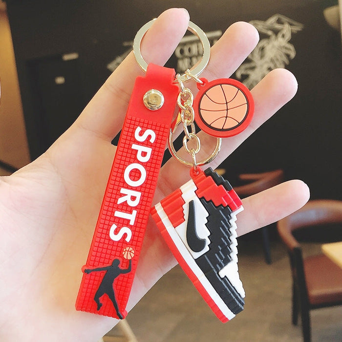 Wholesale Silicone Basketball Shoes Keychain JDC-KC-MeiZ001 Keychains 美庄 A-3168-2 Wholesale Jewelry JoyasDeChina Joyas De China