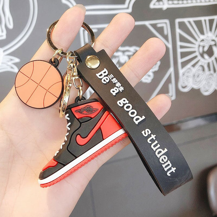 Wholesale Silicone Basketball Shoes Keychain JDC-KC-MeiZ002 Keychains 美庄 Black OPP bag Wholesale Jewelry JoyasDeChina Joyas De China