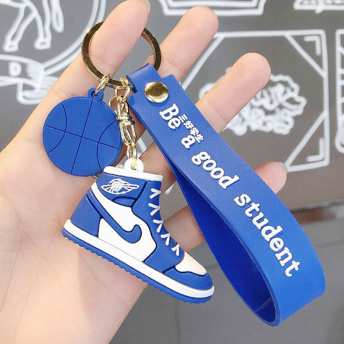 Wholesale Silicone Basketball Shoes Keychain JDC-KC-MeiZ002 Keychains 美庄 blue OPP bag Wholesale Jewelry JoyasDeChina Joyas De China