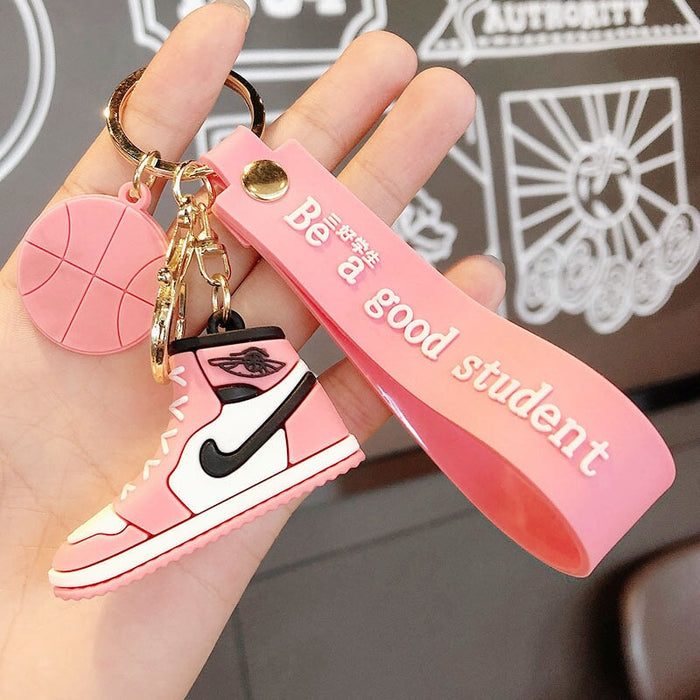 Wholesale Silicone Basketball Shoes Keychain JDC-KC-MeiZ002 Keychains 美庄 Pink OPP bag Wholesale Jewelry JoyasDeChina Joyas De China