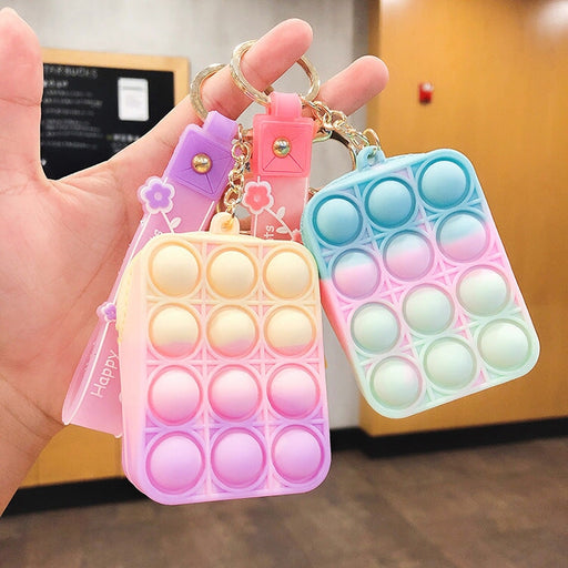 Wholesale Silicone Decompression Coin Purse Keychain JDC-KC-FeiRun020 Keychains 飞润 Wholesale Jewelry JoyasDeChina Joyas De China