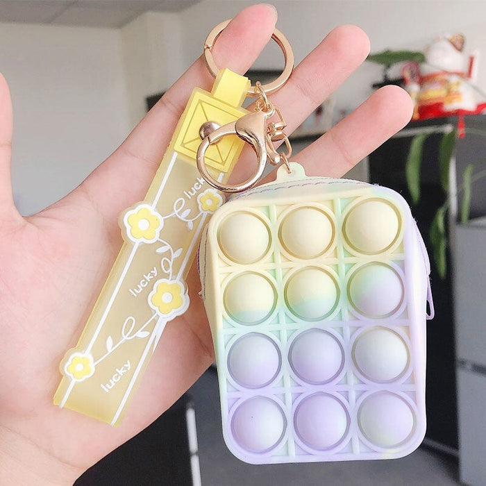 Wholesale Silicone Decompression Coin Purse Keychain JDC-KC-FeiRun020 Keychains 飞润 Wholesale Jewelry JoyasDeChina Joyas De China