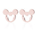 Wholesale Silver (M)Stainless Steel Stud Earrings （F）JDC-ES-SS004 Earrings 双硕 31 rose color Wholesale Jewelry JoyasDeChina Joyas De China