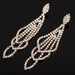 Wholesale Silver Punk Alloy Rhinestone Tassel Stud Earrings JDC-ES-ZHONGW020 Earrings 众薇 Wholesale Jewelry JoyasDeChina Joyas De China