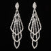 Wholesale Silver Punk Alloy Rhinestone Tassel Stud Earrings JDC-ES-ZHONGW020 Earrings 众薇 White Wholesale Jewelry JoyasDeChina Joyas De China