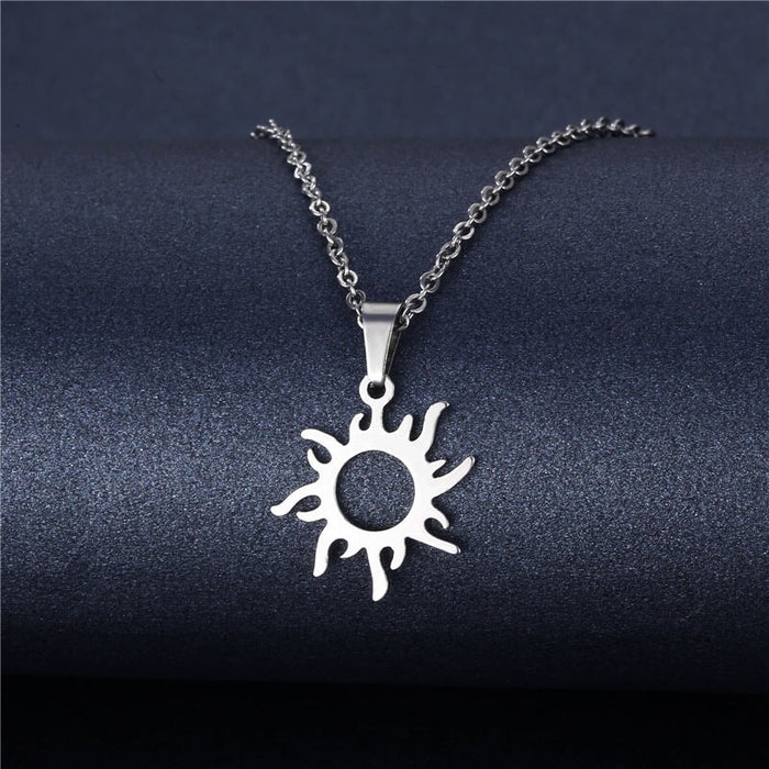 Wholesale silver stainless steel necklace JDC-NE-MINGM001 Necklace 敏萌 Wholesale Jewelry JoyasDeChina Joyas De China