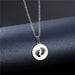 Wholesale silver stainless steel necklace JDC-NE-MINGM001 Necklace 敏萌 XL239 Wholesale Jewelry JoyasDeChina Joyas De China
