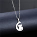 Wholesale silver stainless steel necklace JDC-NE-MINGM001 Necklace 敏萌 XL240 Wholesale Jewelry JoyasDeChina Joyas De China