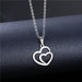 Wholesale silver stainless steel necklace JDC-NE-MINGM001 Necklace 敏萌 XL247 Wholesale Jewelry JoyasDeChina Joyas De China