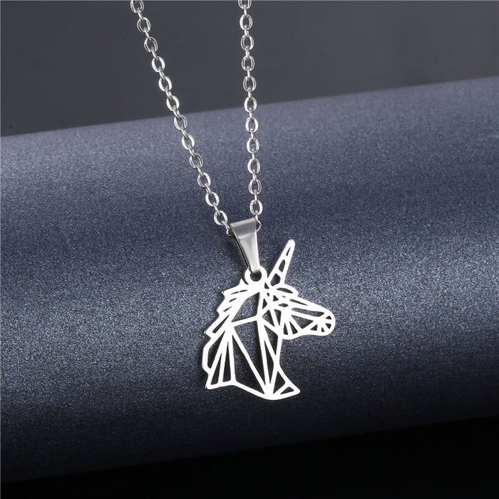 Wholesale silver stainless steel necklace JDC-NE-MINGM001 Necklace 敏萌 XL249 Wholesale Jewelry JoyasDeChina Joyas De China