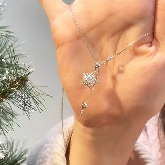 Wholesale simple atmosphere titanium steel non-fading titanium steel necklace with diamond necklace Necklaces JoyasDeChina XL712 Wholesale Jewelry JoyasDeChina Joyas De China