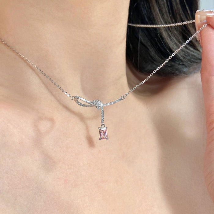 Wholesale simple atmosphere titanium steel non-fading titanium steel necklace with diamond necklace Necklaces JoyasDeChina XL716 Wholesale Jewelry JoyasDeChina Joyas De China