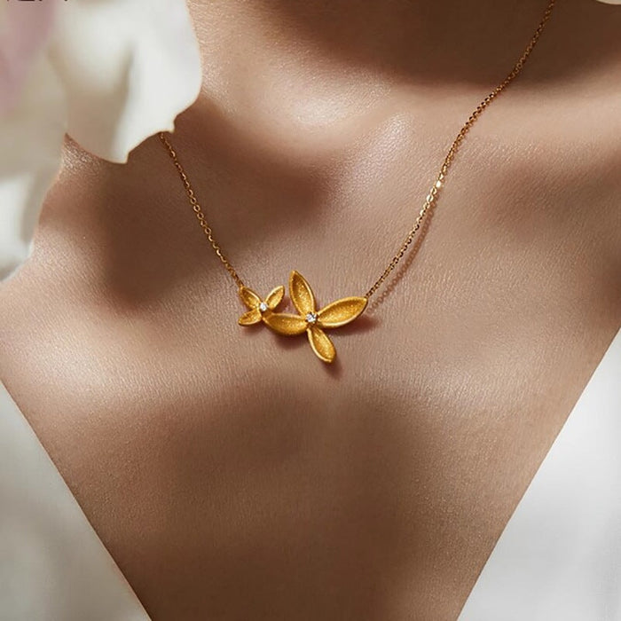 Wholesale simple atmosphere titanium steel non-fading titanium steel necklace with diamond necklace Necklaces JoyasDeChina XL721 Wholesale Jewelry JoyasDeChina Joyas De China