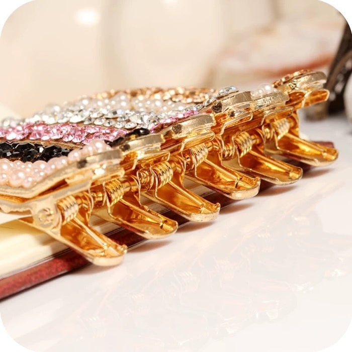 Wholesale Simple Full Diamond Hairpin Side Clip Top Clip Hair Accessories Hair Scratch Headwear Hairpin Clip Bangs Clip Hair Clips JoyasDeChina Wholesale Jewelry JoyasDeChina Joyas De China