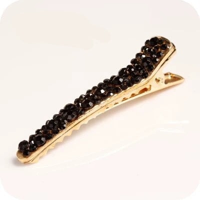 Wholesale Simple Full Diamond Hairpin Side Clip Top Clip Hair Accessories Hair Scratch Headwear Hairpin Clip Bangs Clip Hair Clips JoyasDeChina Gun black Wholesale Jewelry JoyasDeChina Joyas De China