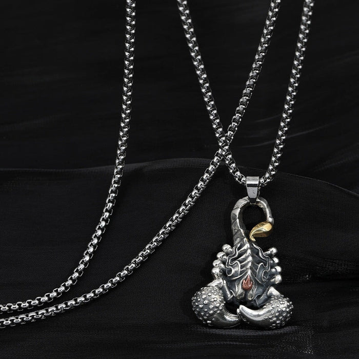 Wholesale skeletonized solid scorpion alloy necklace JDC-NE-Jiaow011 Necklaces 娇婉 1 Wholesale Jewelry JoyasDeChina Joyas De China