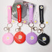 Wholesale Small Daisy Makeup Mirror Silicone Keychain JDC-KC-FeiRun019 Keychains 飞润 Wholesale Jewelry JoyasDeChina Joyas De China