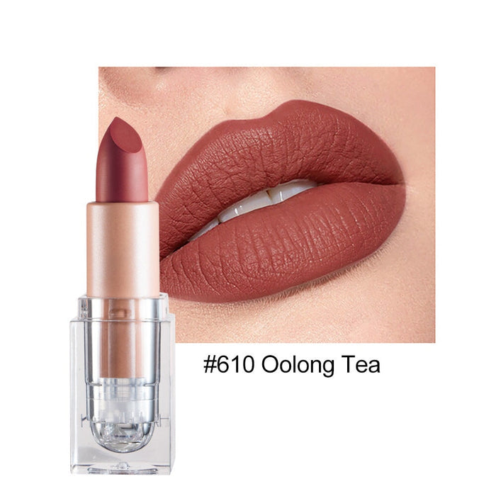 Wholesale small ice matte 12 color lipstick is not easy to decolorize JDC-MK-HDY003 lipstick 韩黛妍 610# Wholesale Jewelry JoyasDeChina Joyas De China