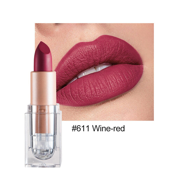 Wholesale small ice matte 12 color lipstick is not easy to decolorize JDC-MK-HDY003 lipstick 韩黛妍 611# Wholesale Jewelry JoyasDeChina Joyas De China
