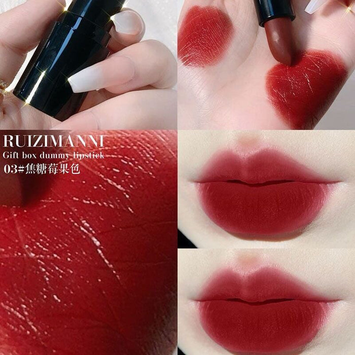Wholesale small pepper chocolate velvet caramel color matte matte lipstick JDC-MK-Minf004 lipstick 闵妃 03 Wholesale Jewelry JoyasDeChina Joyas De China