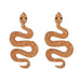 Wholesale snake alloy earrings JDC-ES-LIUM019 Earrings 榴芒 orange Wholesale Jewelry JoyasDeChina Joyas De China