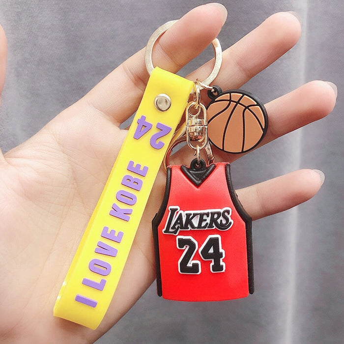 Wholesale Sneakers Jersey Silicone PVC Keychain JDC-KC-MeiZ003 Keychains 美庄 red jersey Wholesale Jewelry JoyasDeChina Joyas De China