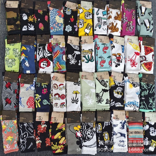 Wholesale socks medium tube long men's towel bottom by graffiti cotton sports socks skateboard socks Socks JoyasDeChina Wholesale Jewelry JoyasDeChina Joyas De China