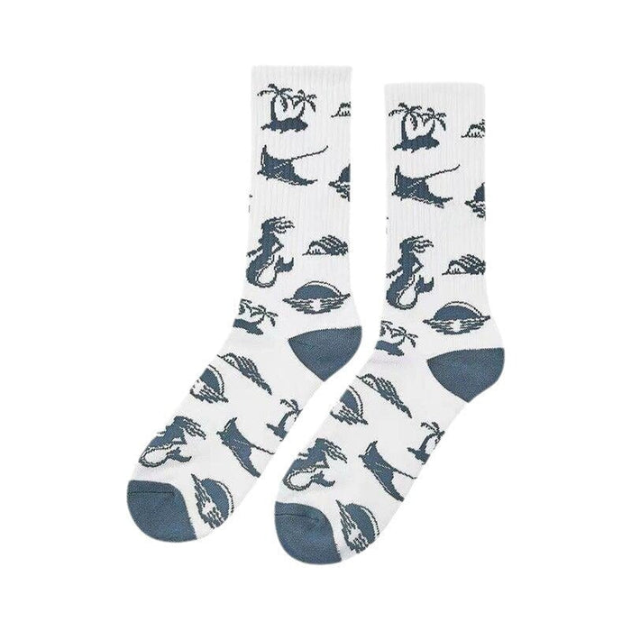 Wholesale socks medium tube long men's towel bottom by graffiti cotton sports socks skateboard socks Socks JoyasDeChina Wholesale Jewelry JoyasDeChina Joyas De China